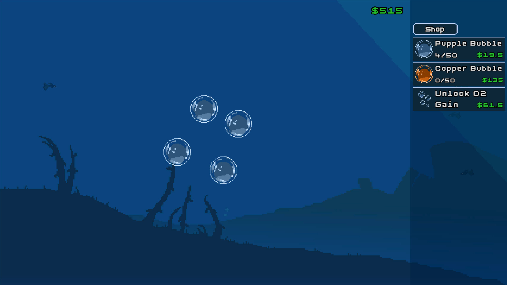 Pupple Pop bubble simulation during gameplay
